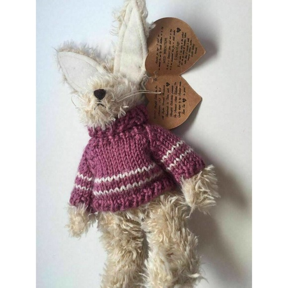 1997 Heartfelt Bunny Rabbit by Julia Shi Collectibles Stuffed Animal Plush Toy - Picture 8 of 11